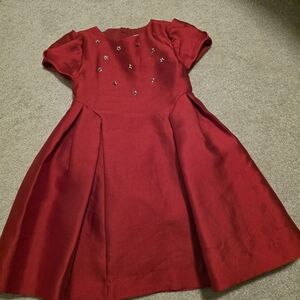 Mayoral Red Formal Kids Dress with Embellishments